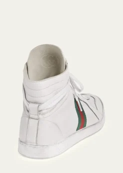 GucciMen's Coda Leather High-Top Sneakers