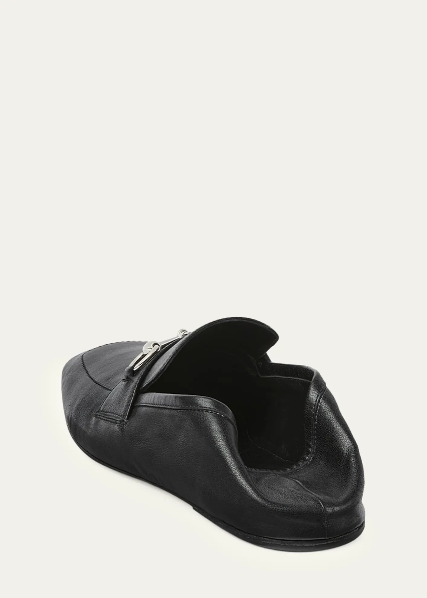 GucciMen's Edgar Leather Bit Loafers with Foldable Heel