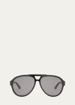 GucciMen's GG1443Sm Acetate Aviator Sunglasses