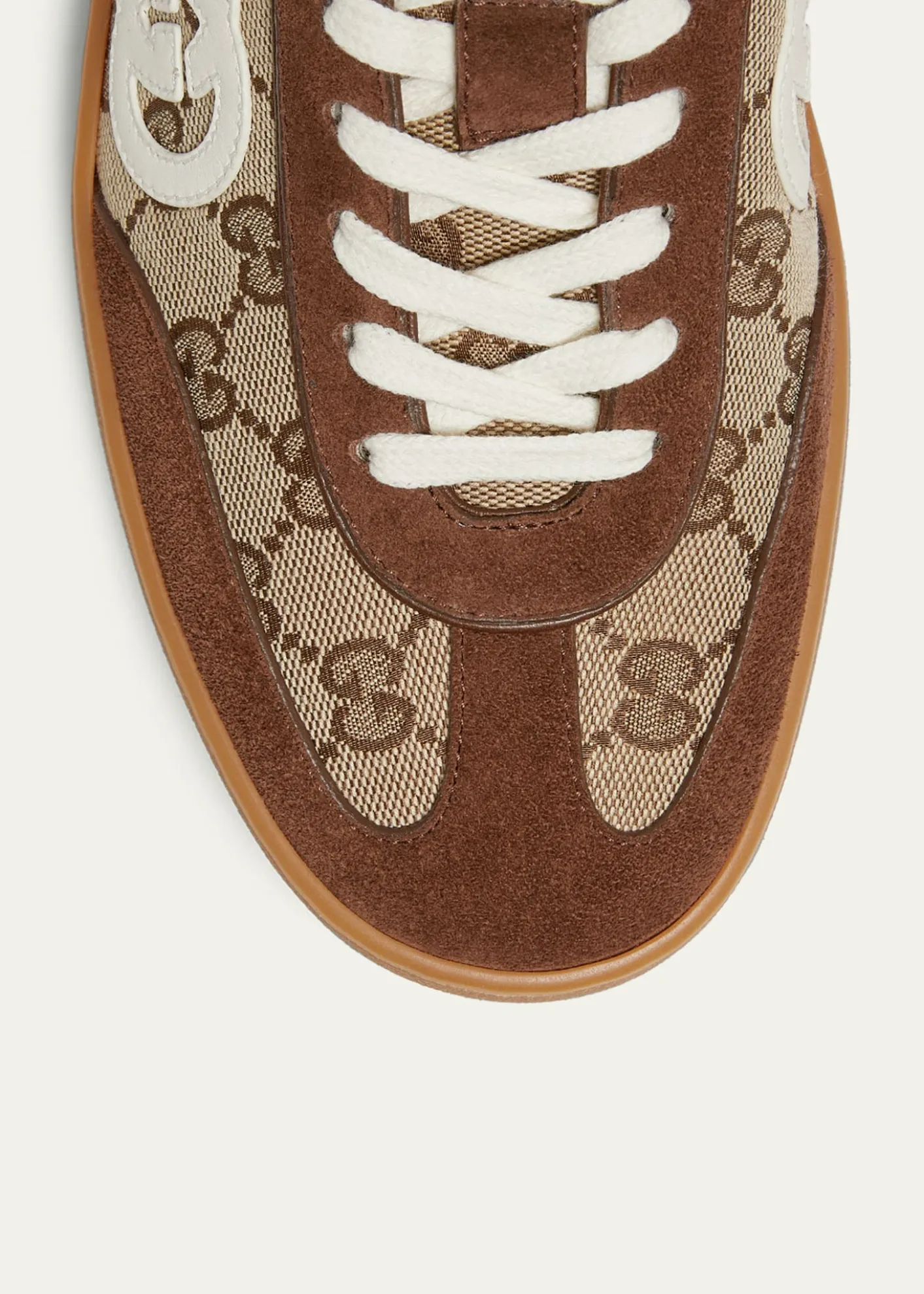 GucciMen's G75 Suede and GG Supreme Retro Low-Top Sneakers