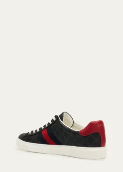 GucciMen's Gucci Ace Low-Top Sneakers with Web
