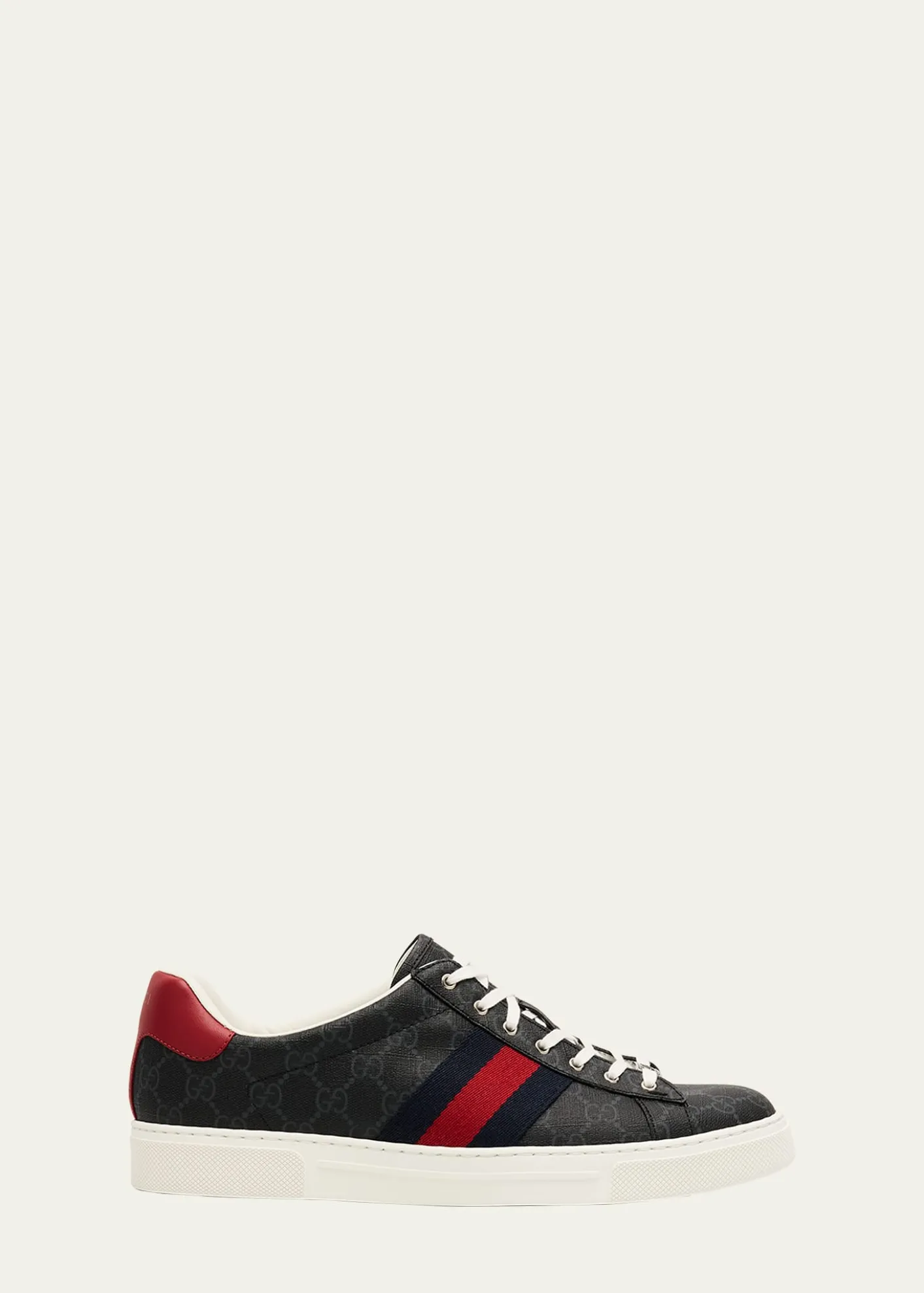 GucciMen's Gucci Ace Low-Top Sneakers with Web