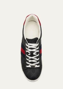 GucciMen's Gucci Ace Low-Top Sneakers with Web