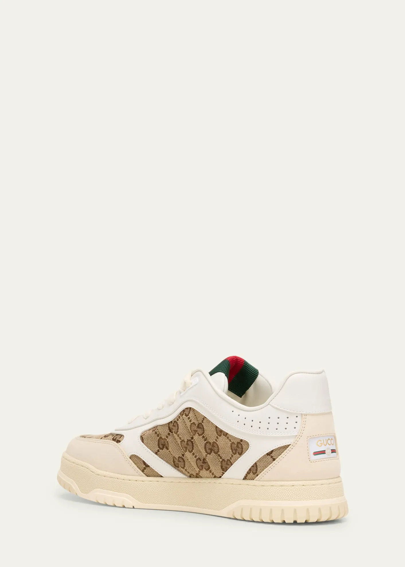 GucciMen's Re-Web GG Supreme Canvas and Leather Sneakers