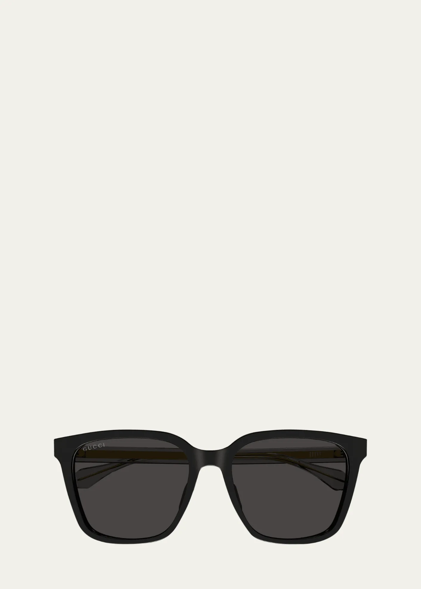 GucciMen's Temple-Logo Square Sunglasses