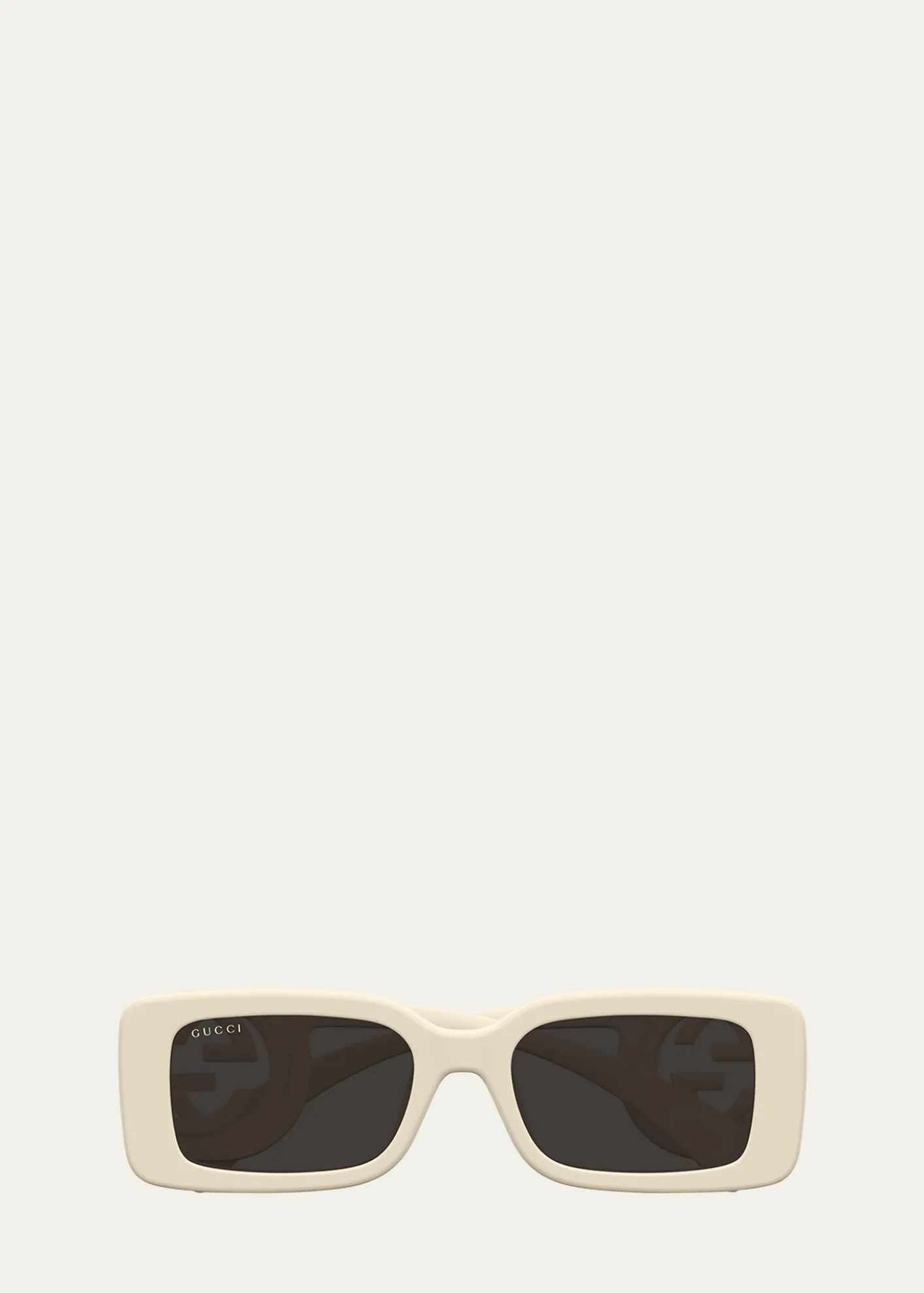 GucciMonochrome GG Rectangle Acetate Sunglasses