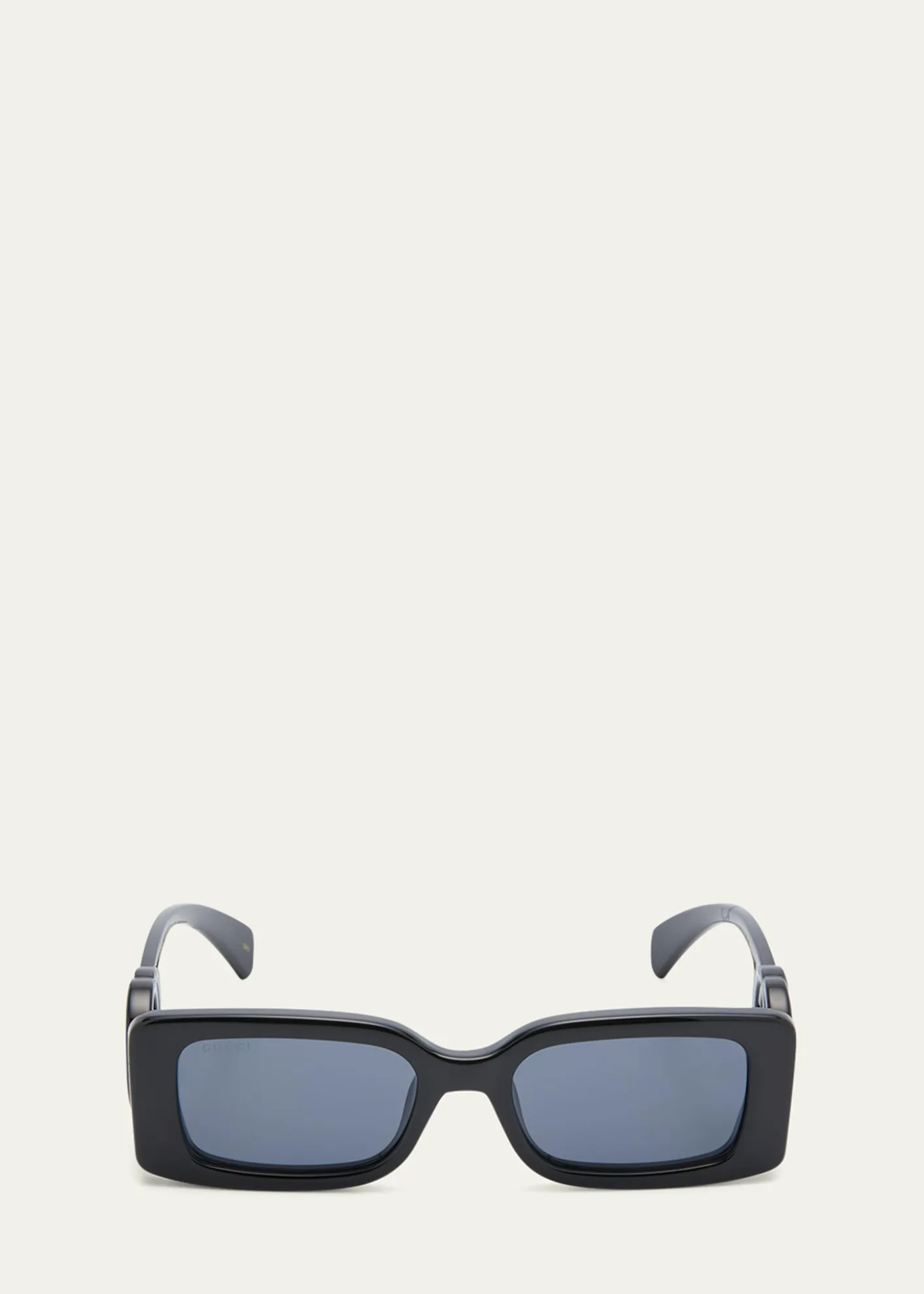 GucciMonochrome GG Rectangle Acetate Sunglasses