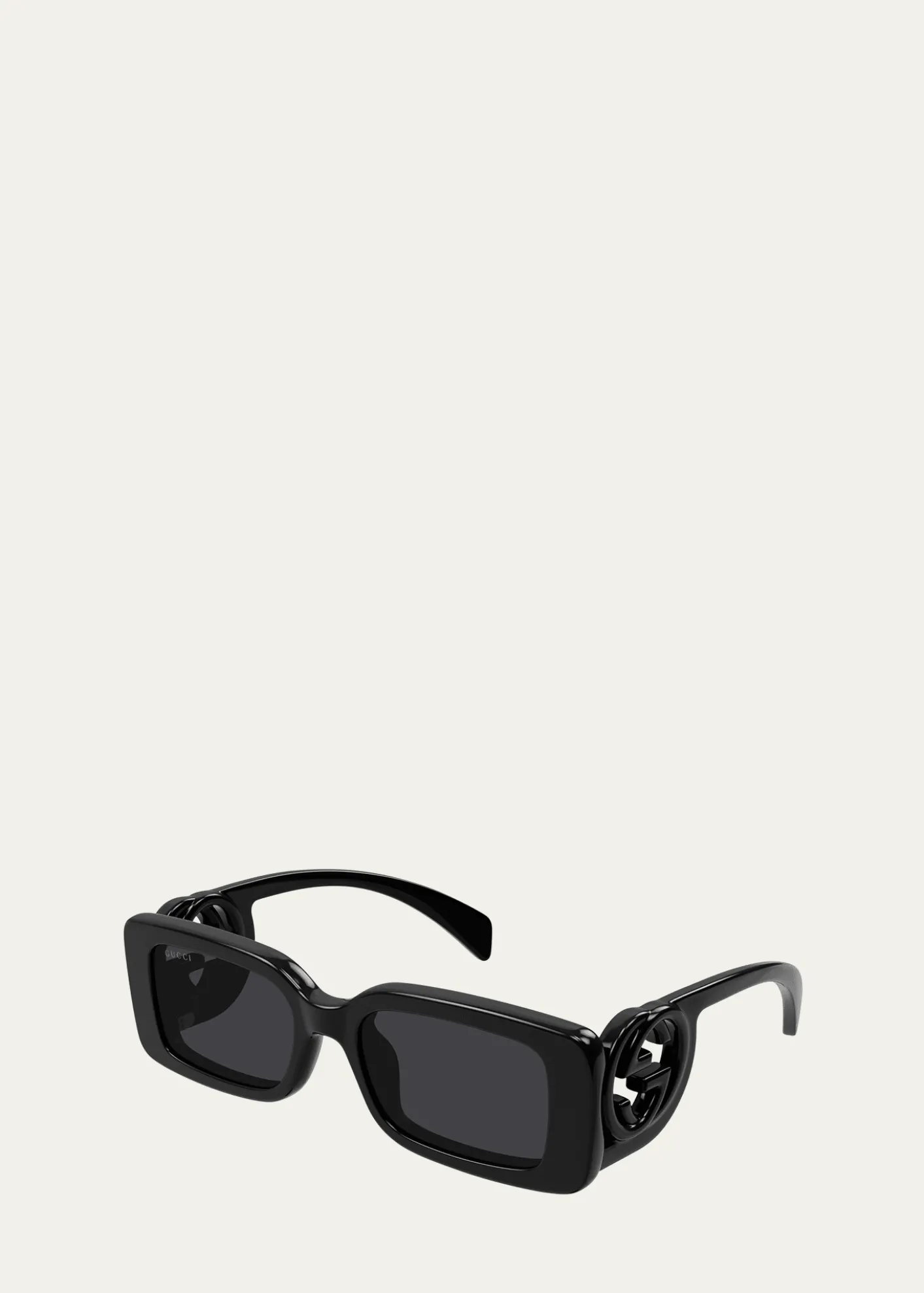 GucciMonochrome GG Rectangle Acetate Sunglasses