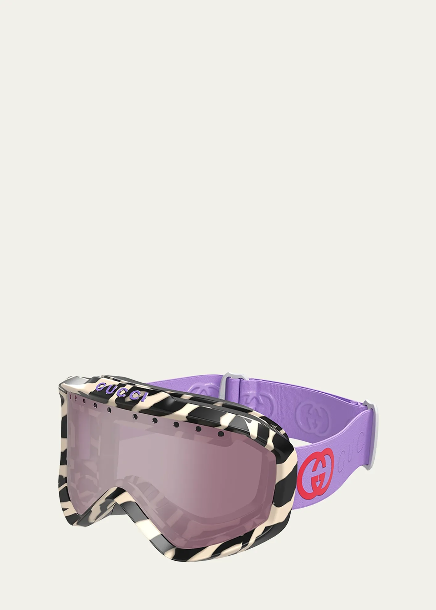 GucciMulticolor Logo Injection Plastic Shield Sunglasses