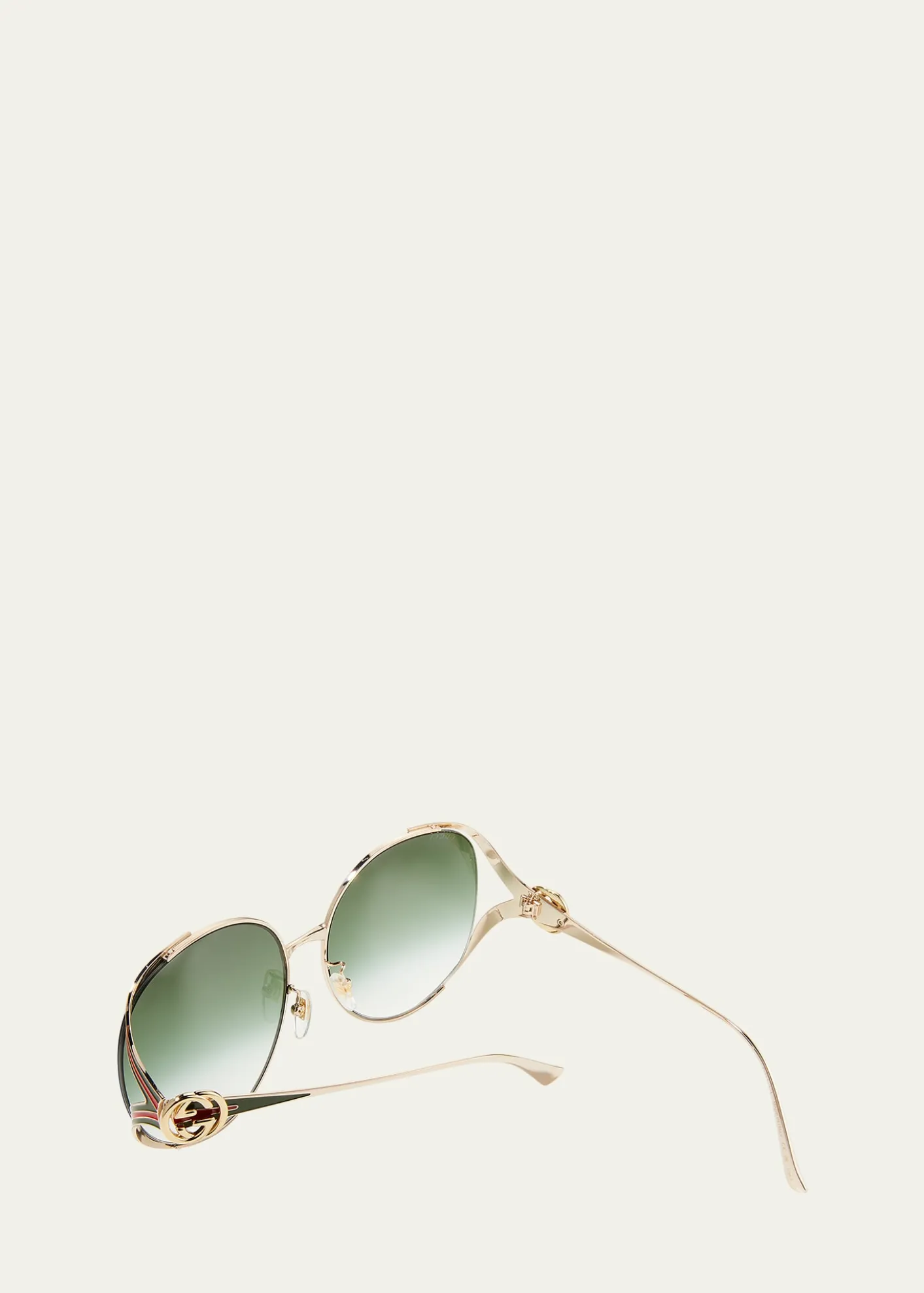 GucciOversized Oval GG Sunglasses