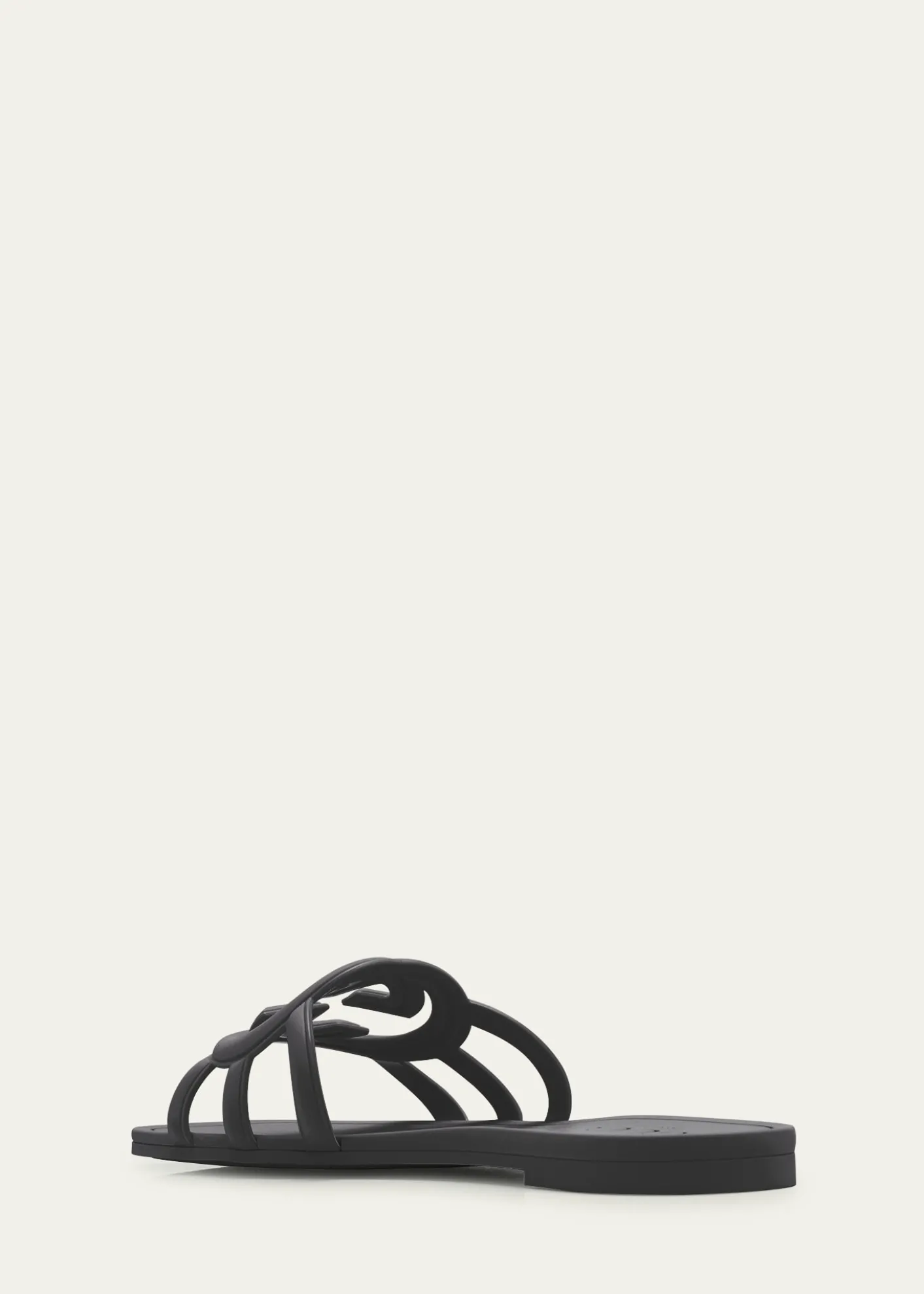 GucciPalma GG Rubber Flat Slide Sandals