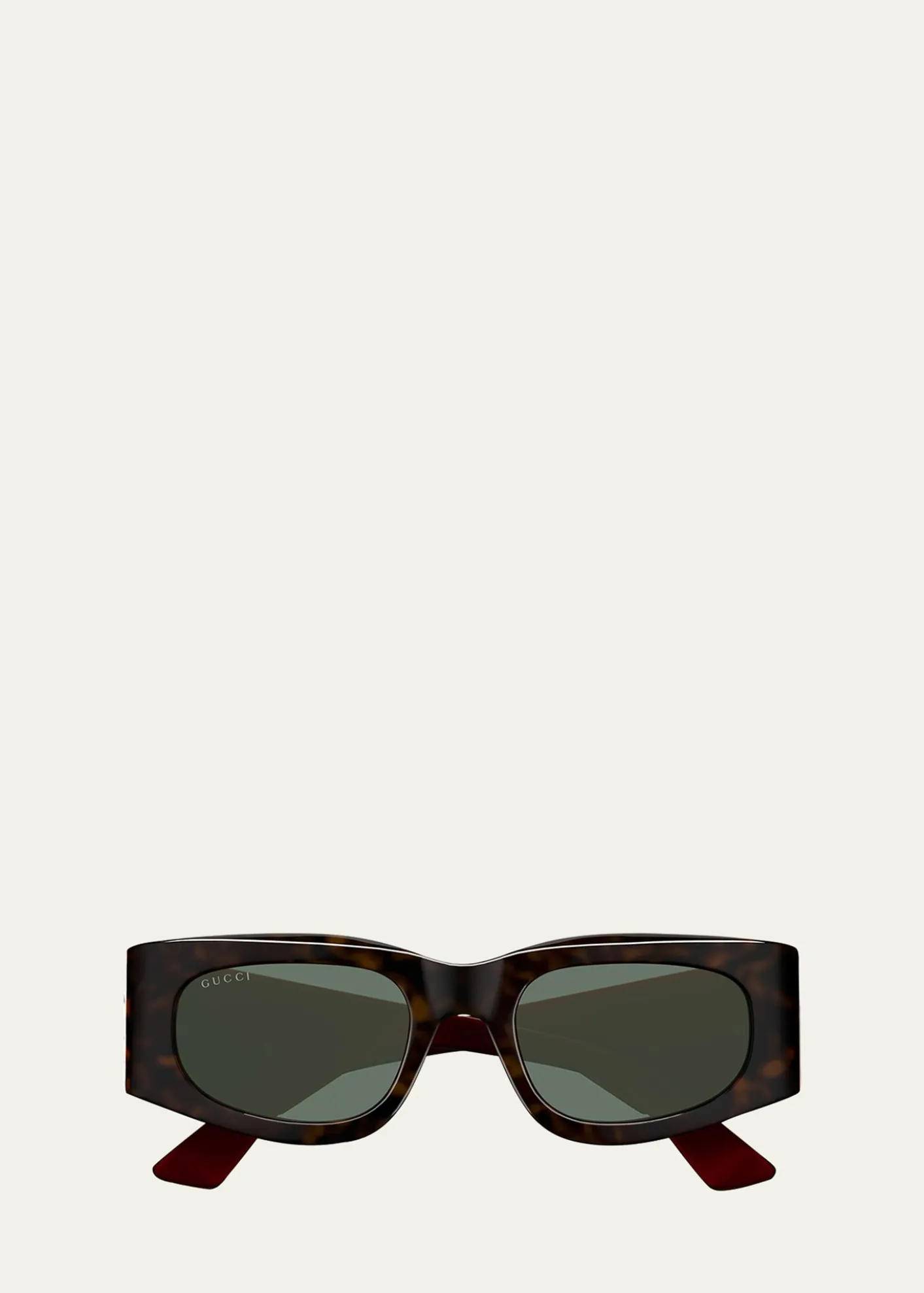 GucciRectangle Acetate Sunglasses