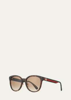 GucciRound Acetate Sunglasses