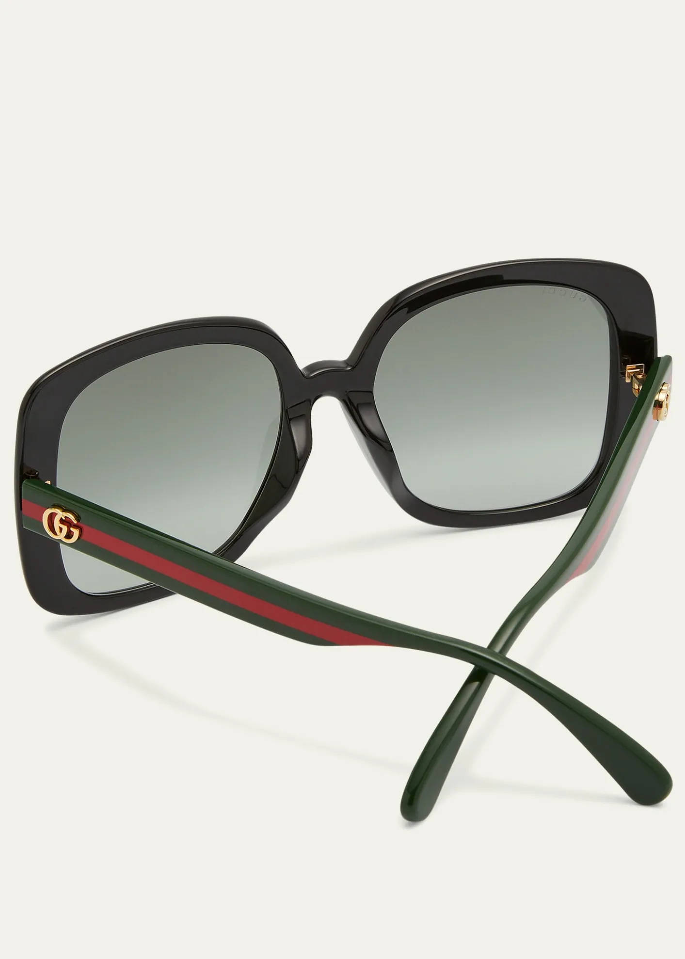 GucciSquare Web Arms Sunglasses