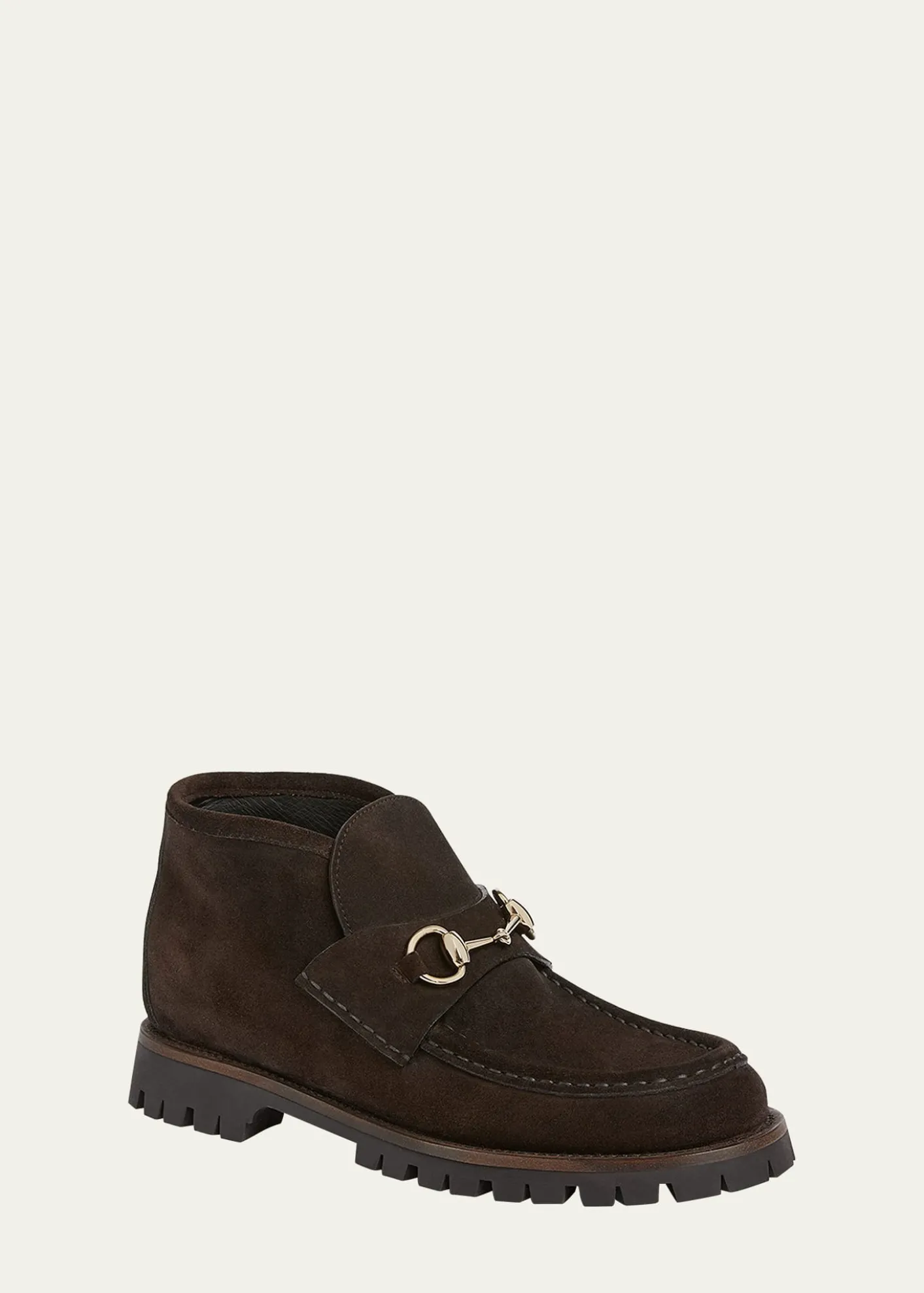 GucciSylke Suede Horsebit Booties