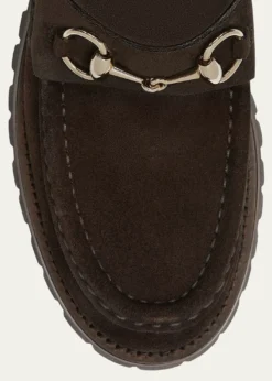 GucciSylke Suede Horsebit Booties
