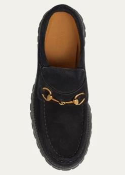 GucciSylke Suede Horsebit Booties