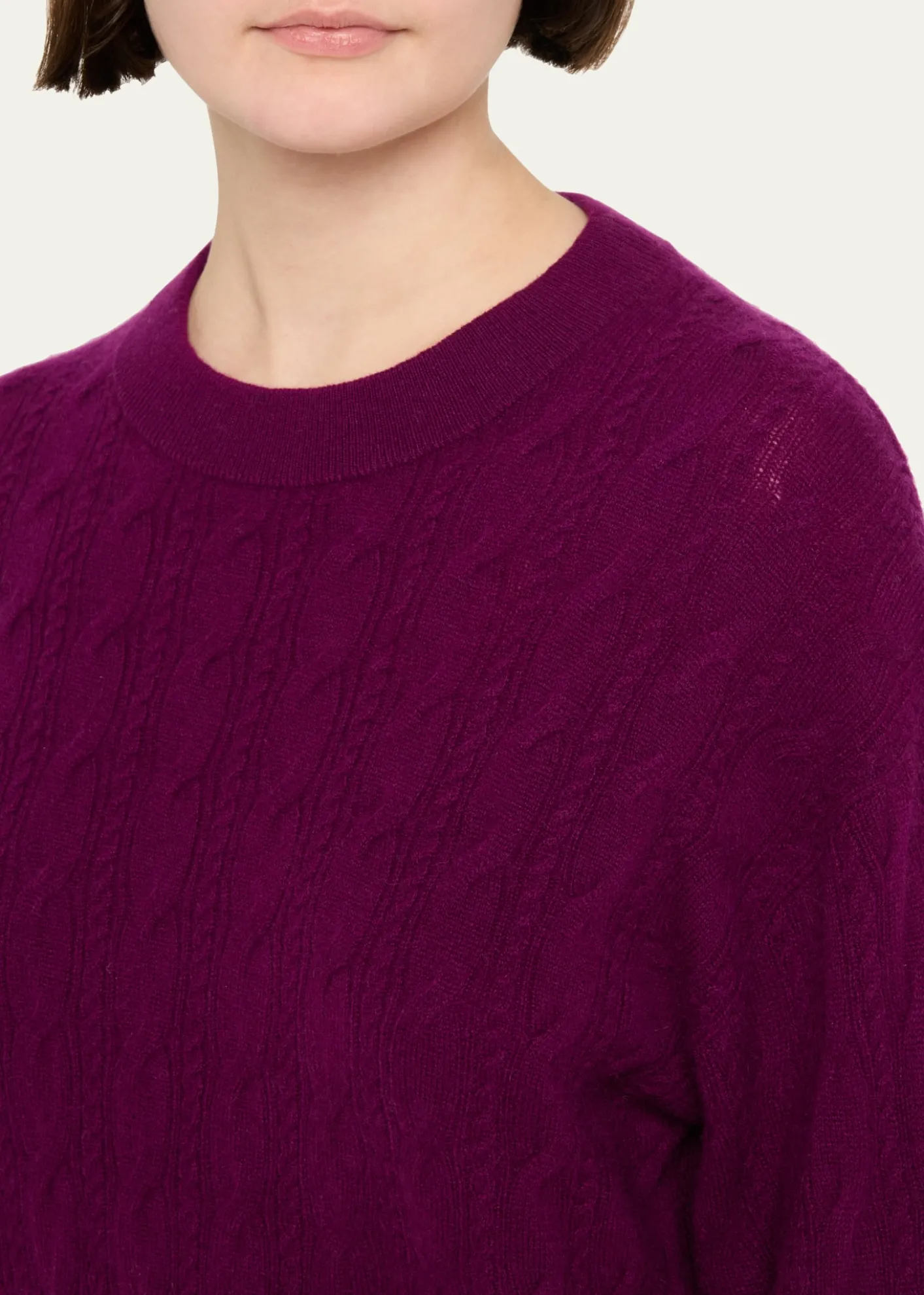 Guest in ResidenceCashmere Cable Collegiate Sweater