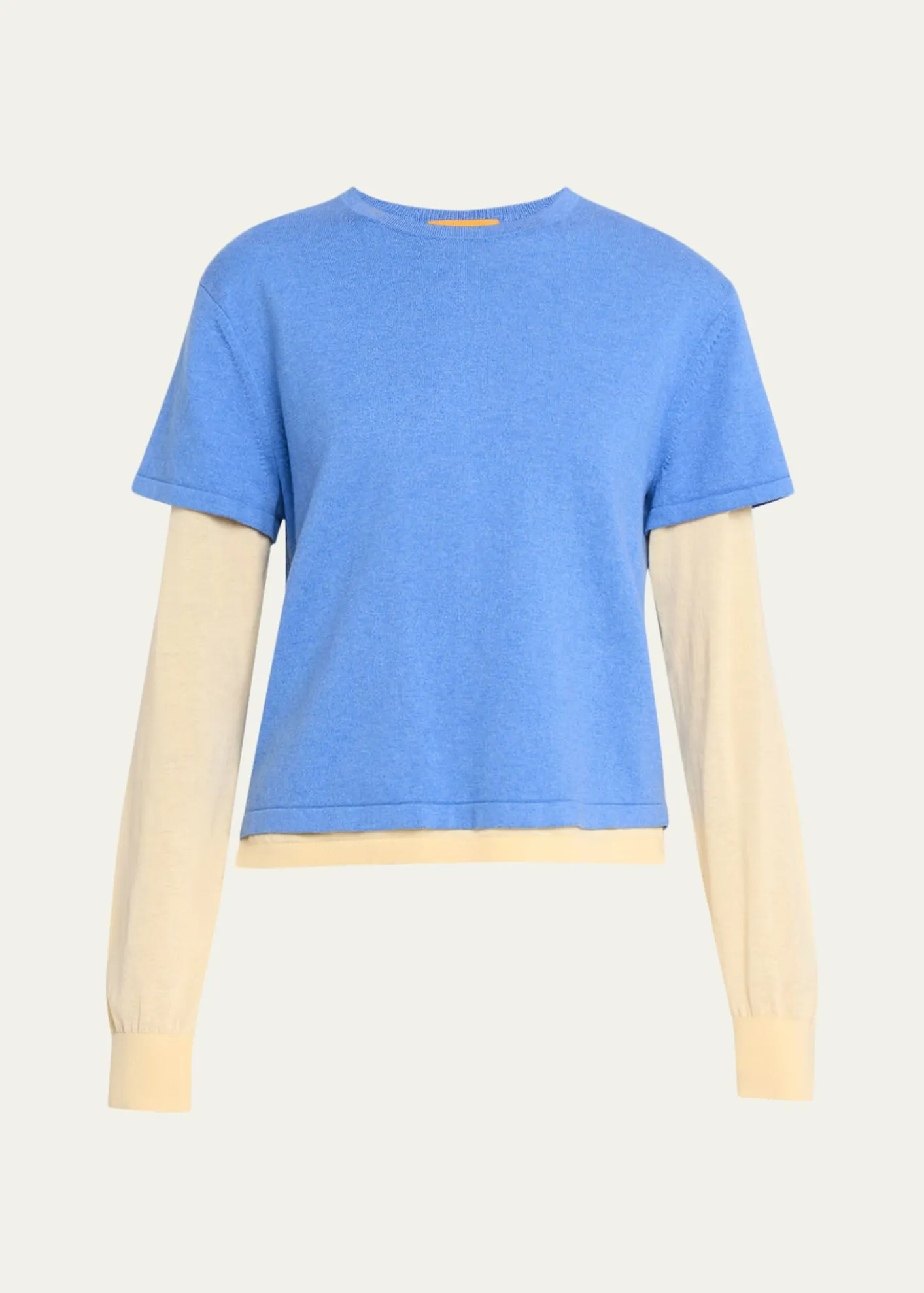 Guest in ResidenceLayered Cotton-Cashmere Tee
