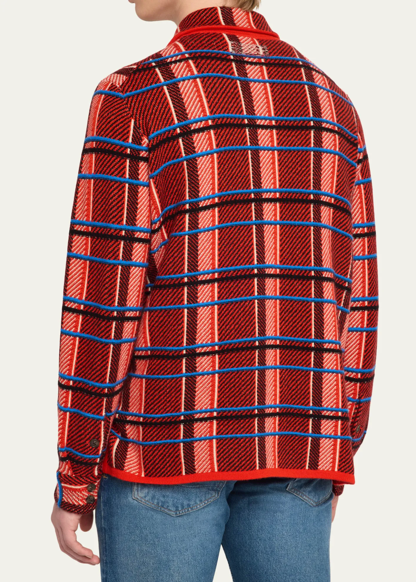 Guest in ResidenceMen's Windowpane Cashmere Work Shirt
