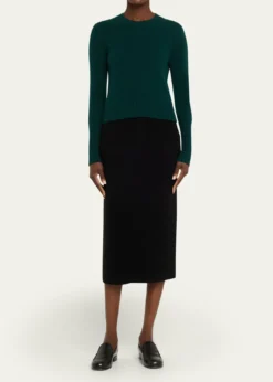 Guest in ResidenceShrunken Crewneck Sweater in Cashmere