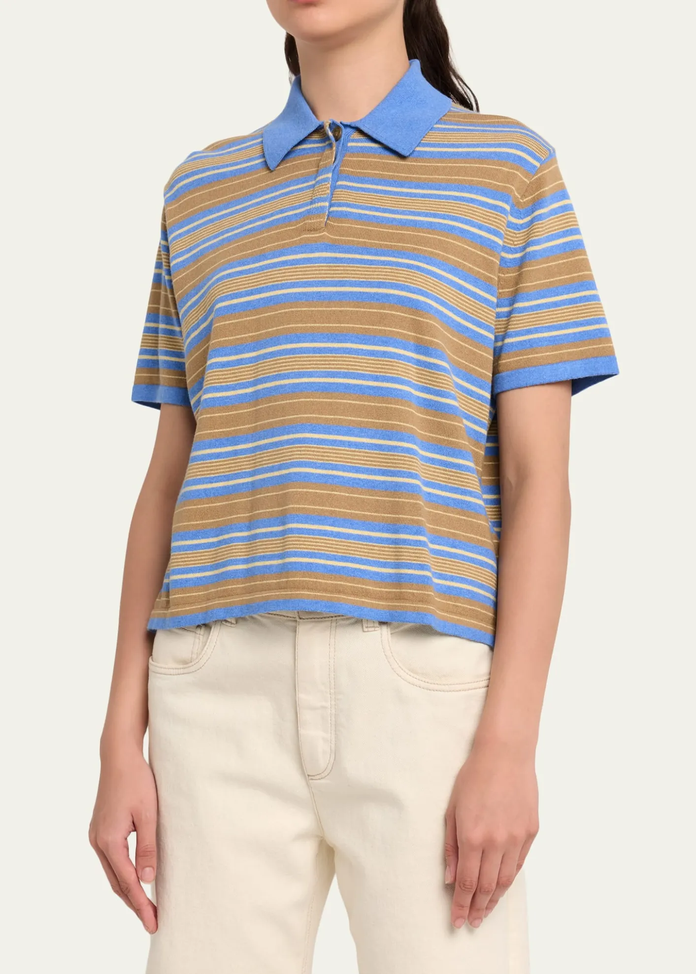 Guest in ResidenceStriped Short-Sleeve Rugby Polo