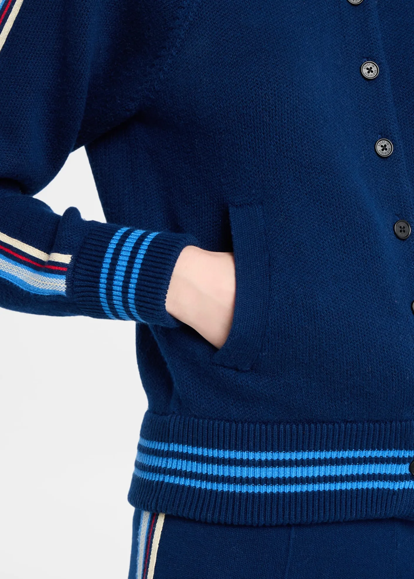Guest in ResidenceVarsity Cashmere-Cotton Jacket