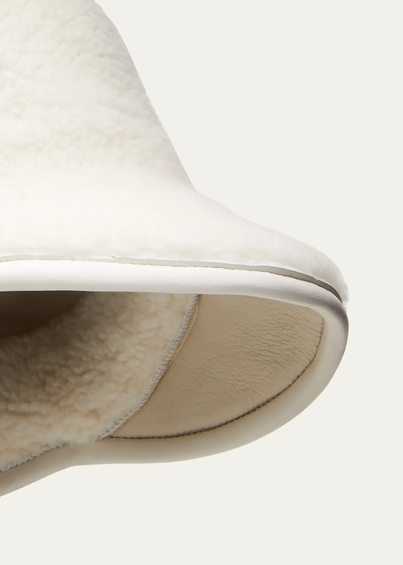Gushlow and ColeCurly Merino Shearling & Leather Cap