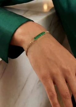 Gwen BelotiDestined CZ Emerald Bracelet