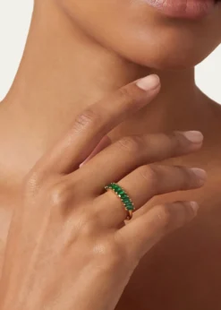 Gwen BelotiCZ Emerald Baguette Ring