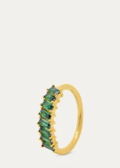 Gwen BelotiCZ Emerald Baguette Ring