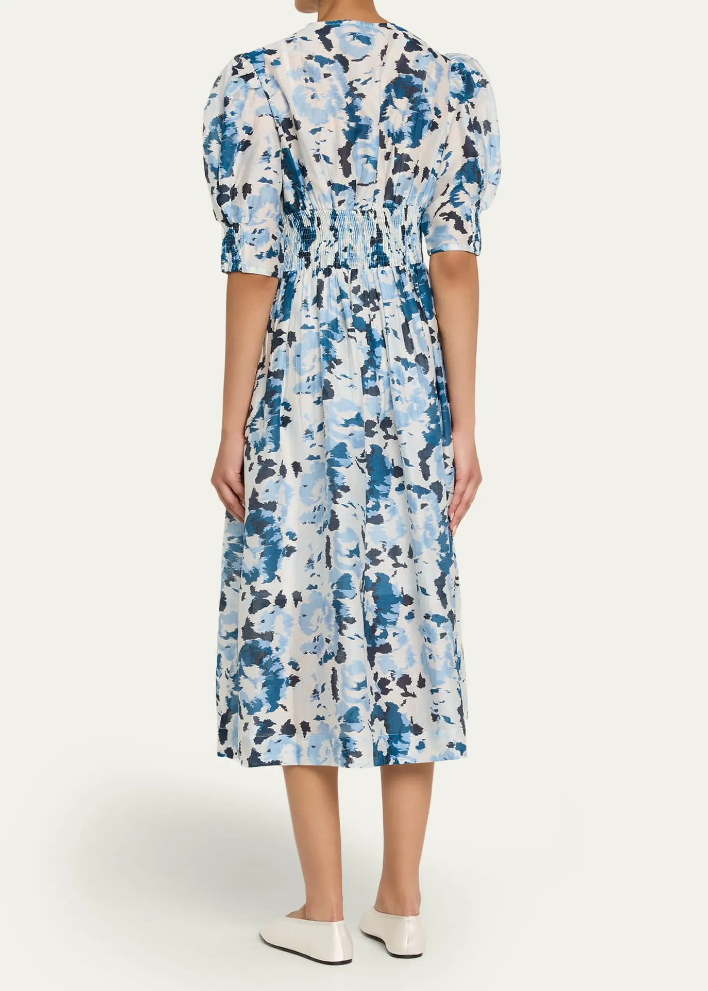 Hannah ArtwearSophia Puff-Sleeve Midi Dress