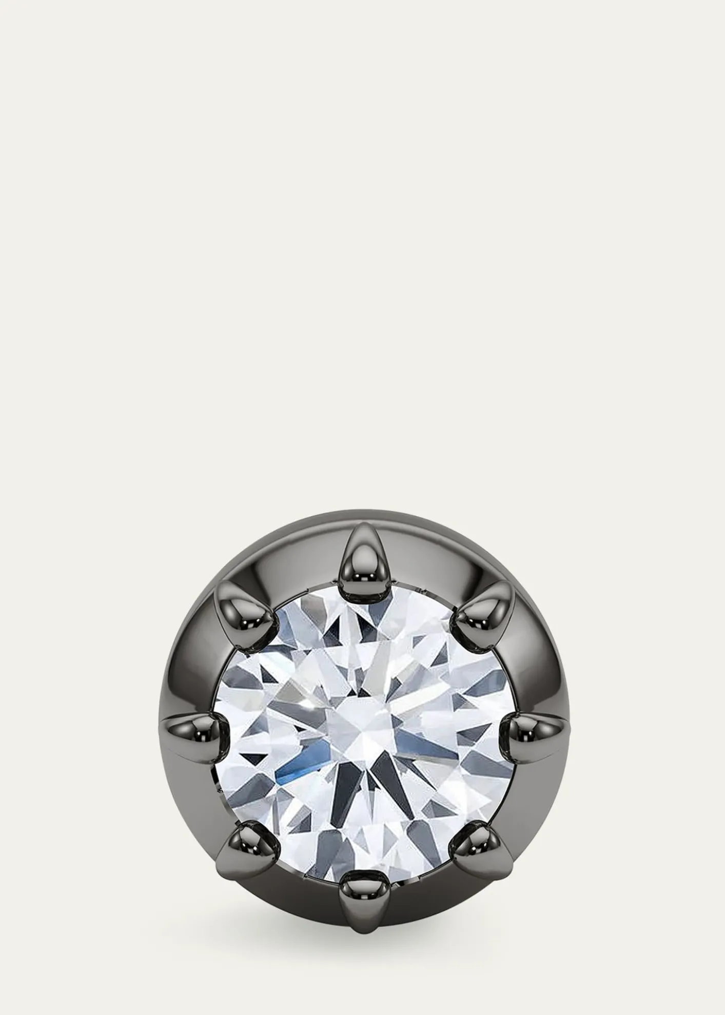HauteCarat18K Georgian Cut Lab Grown Diamond Stud Earrings, 2.0tcw