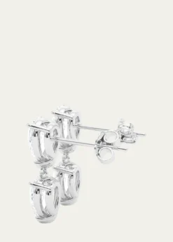 HauteCarat18K Pear Lab Grown Diamond Twin Earrings