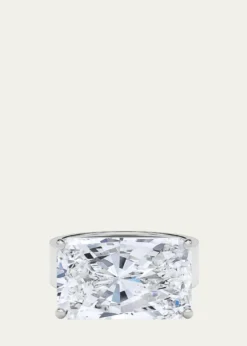 HauteCaratMen's Radiant Lab Grown Diamond East-West Band