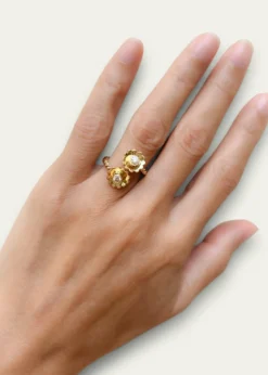 Haute VictoireEtoile Toi et Moi Diamond Ring, Size 6.5