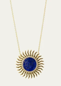 Haute Victoire18K Lapis Lazuli and Diamond Solar Necklace