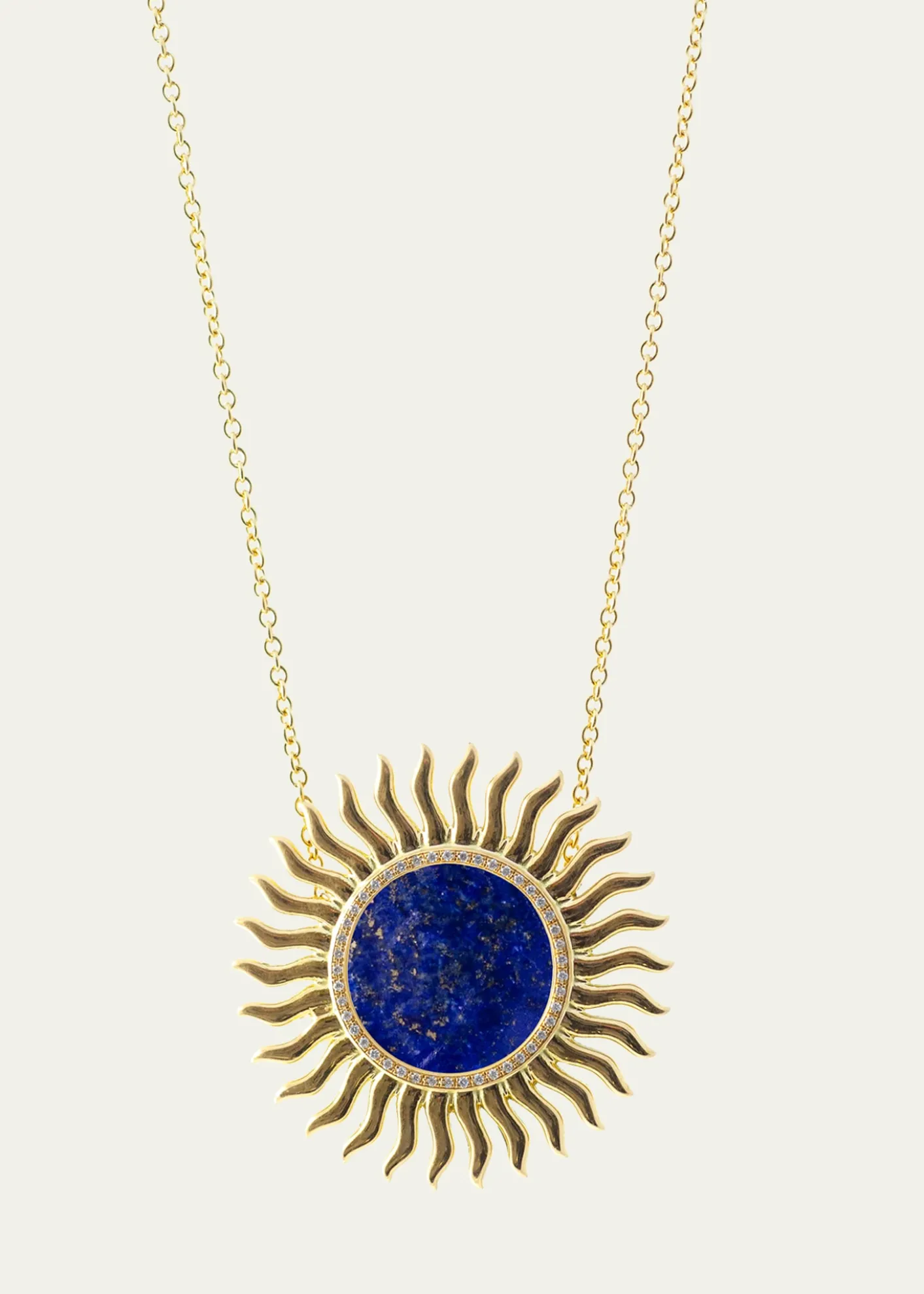 Haute Victoire18K Lapis Lazuli and Diamond Solar Necklace