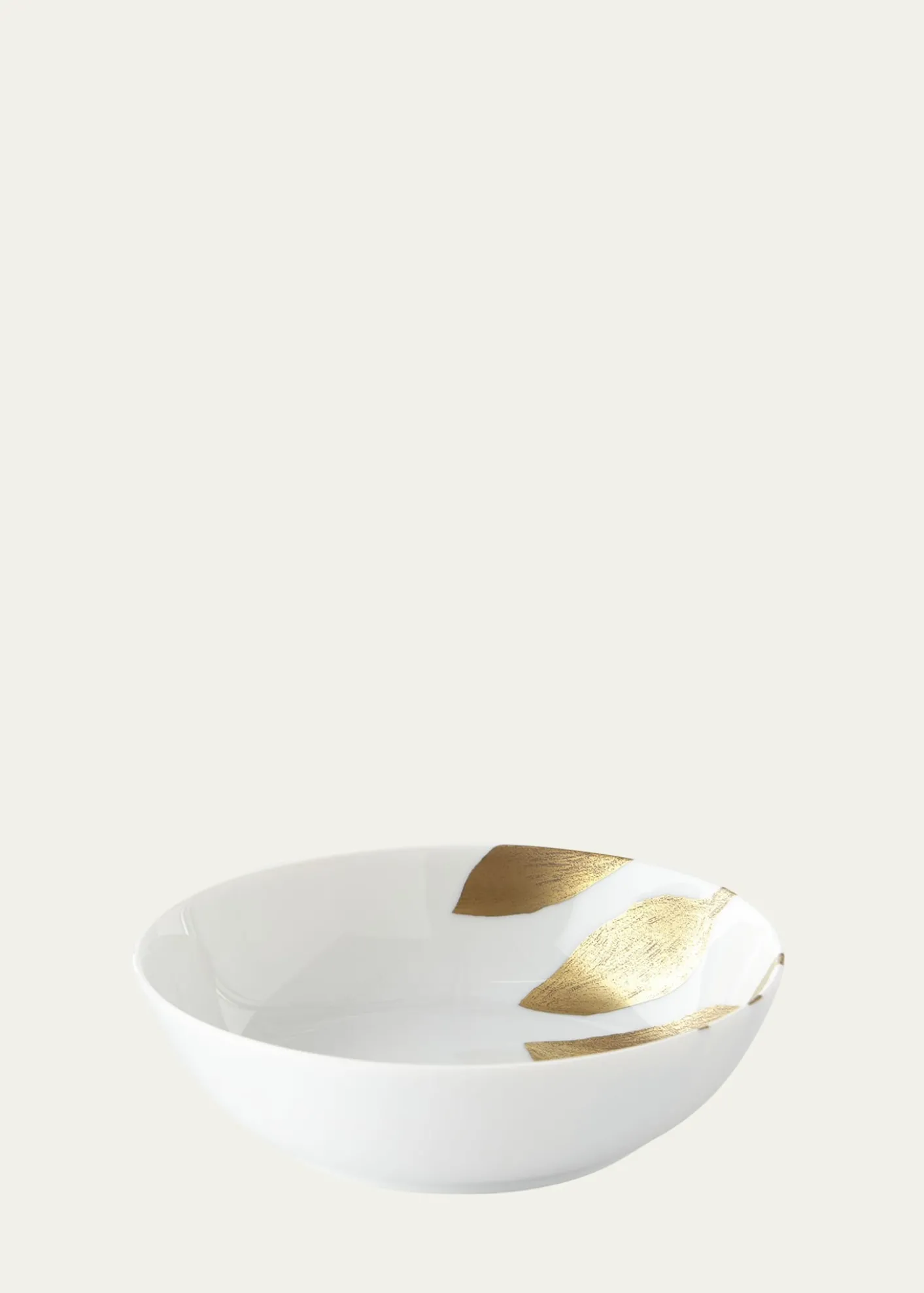 Haviland & ParlonDaphne White Gold-Leaf Cereal Bowl
