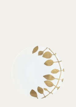 Haviland & ParlonDaphne White Gold-Leaf Dinner Plate