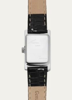 Heaven MayhemMini Icon Watch with Leather Strap, Silver
