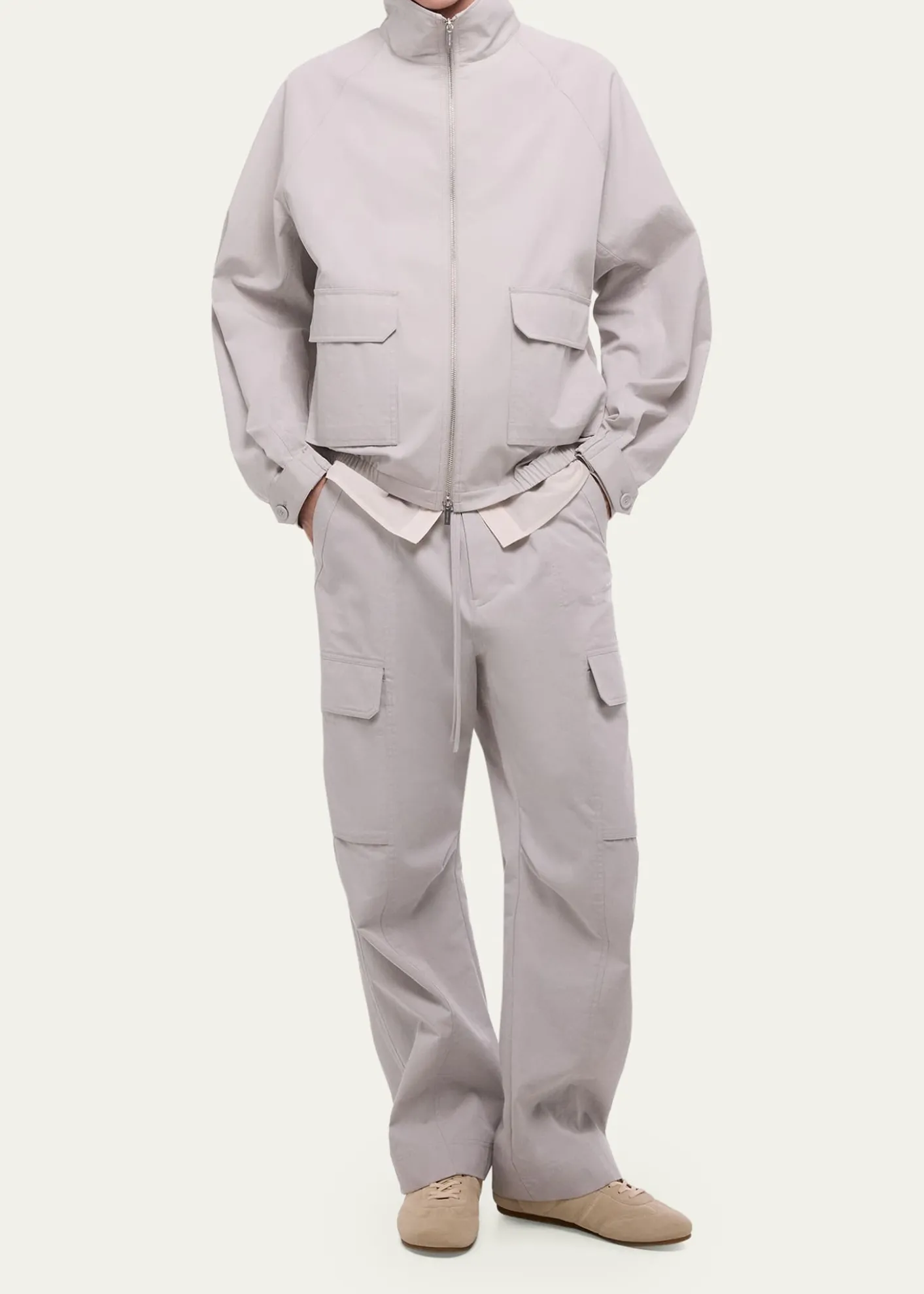 Helmut LangMen's Utility Cropped Parka Jacket