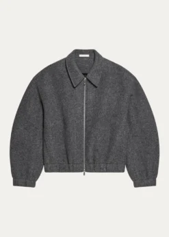 Helmut LangMen's Wool Bonded Full-Zip Bomber Jacket