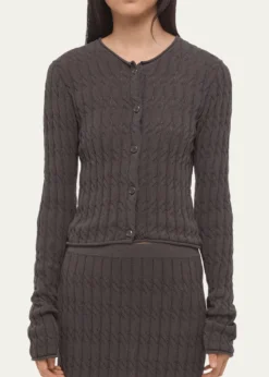 Helmut LangCable-Knit Cardigan