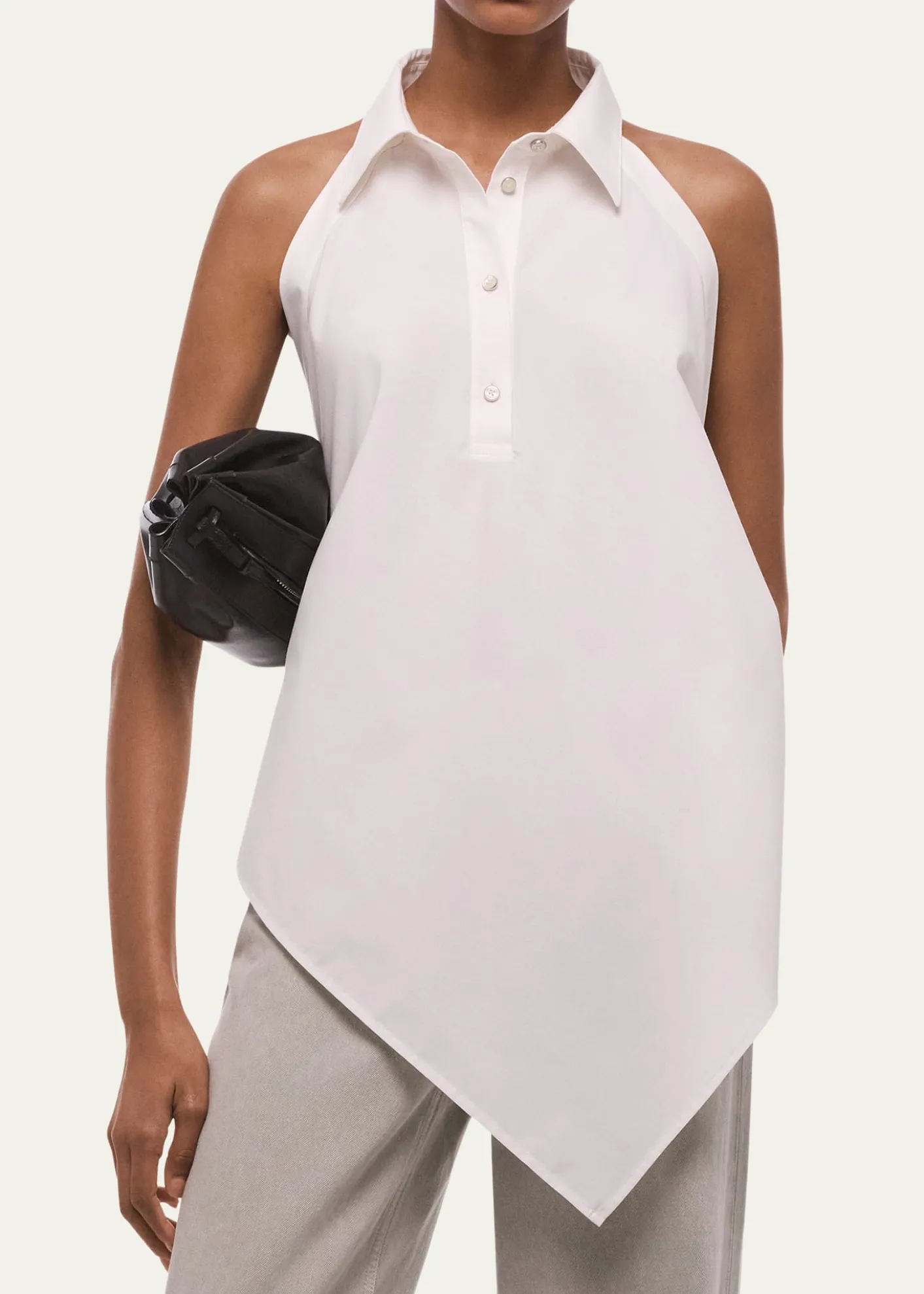 Helmut LangCollar Scarf Top