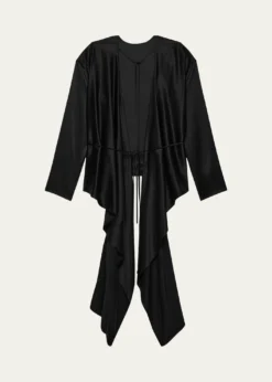 Helmut LangDraped Silk Satin Scarf Top