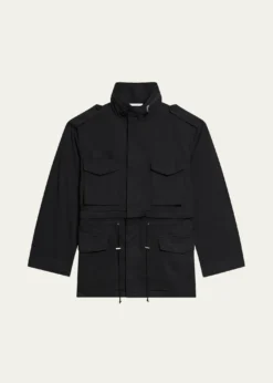 Helmut LangMen's Field Jacket with Stowaway Hood