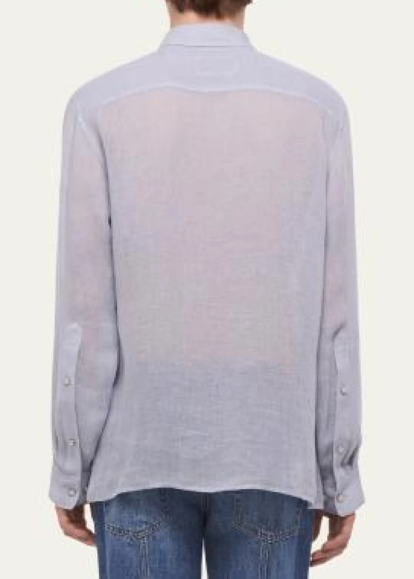 Helmut LangMen's Relaxed Fit Linen Button-Down Shirt