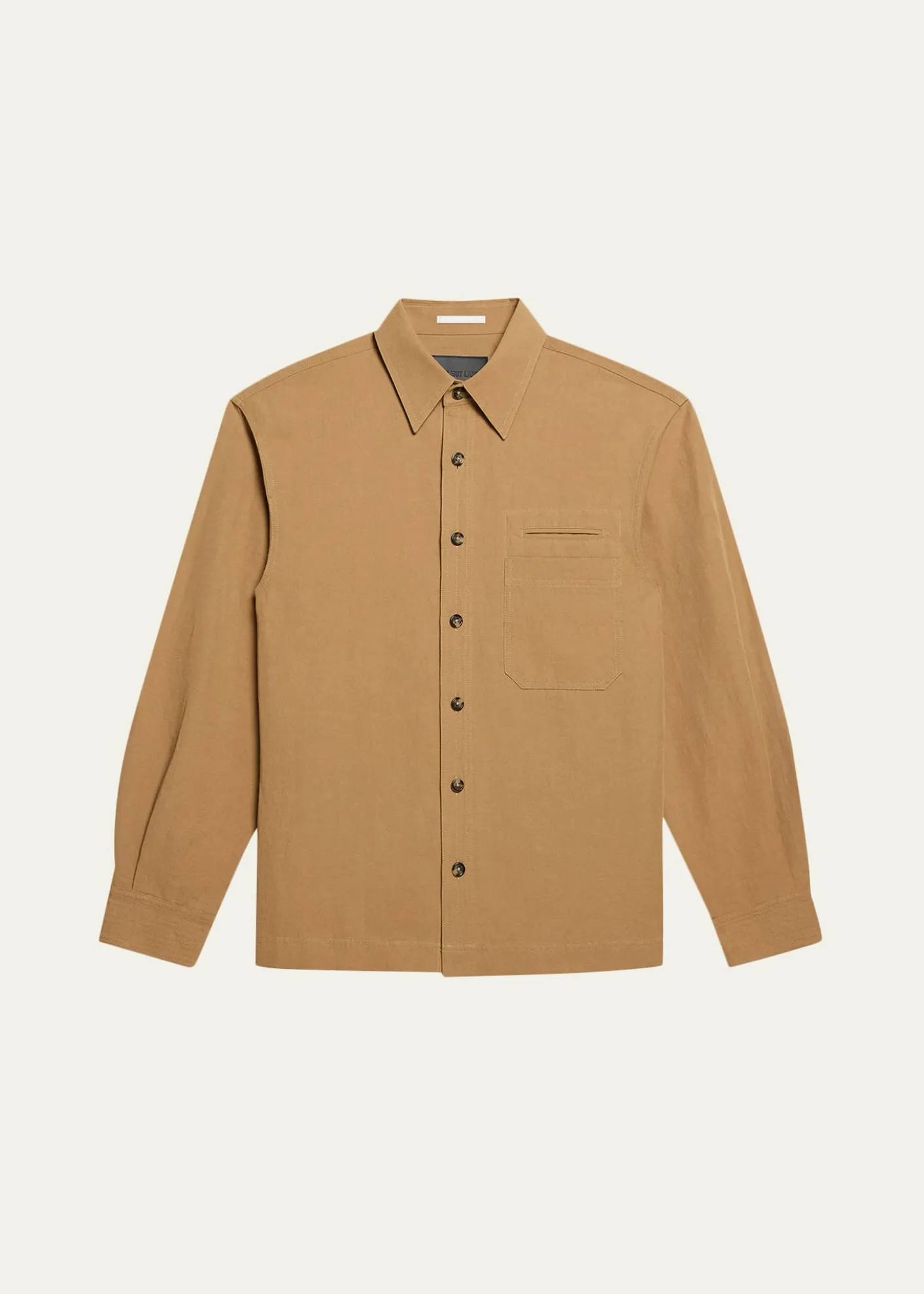 Helmut LangMen's Sailor Slub Cotton and Linen Overshirt