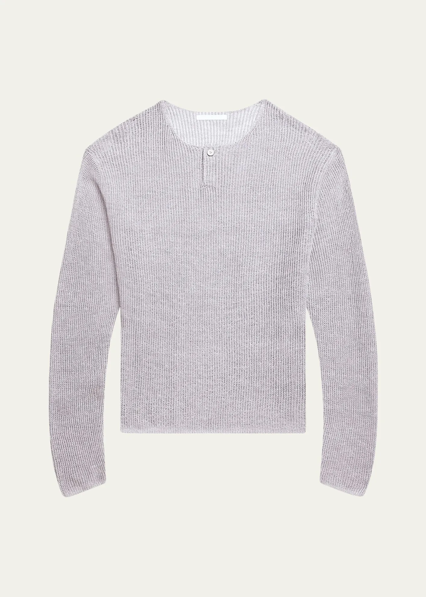 Helmut LangMen's Waffle-Knit Henley T-Shirt